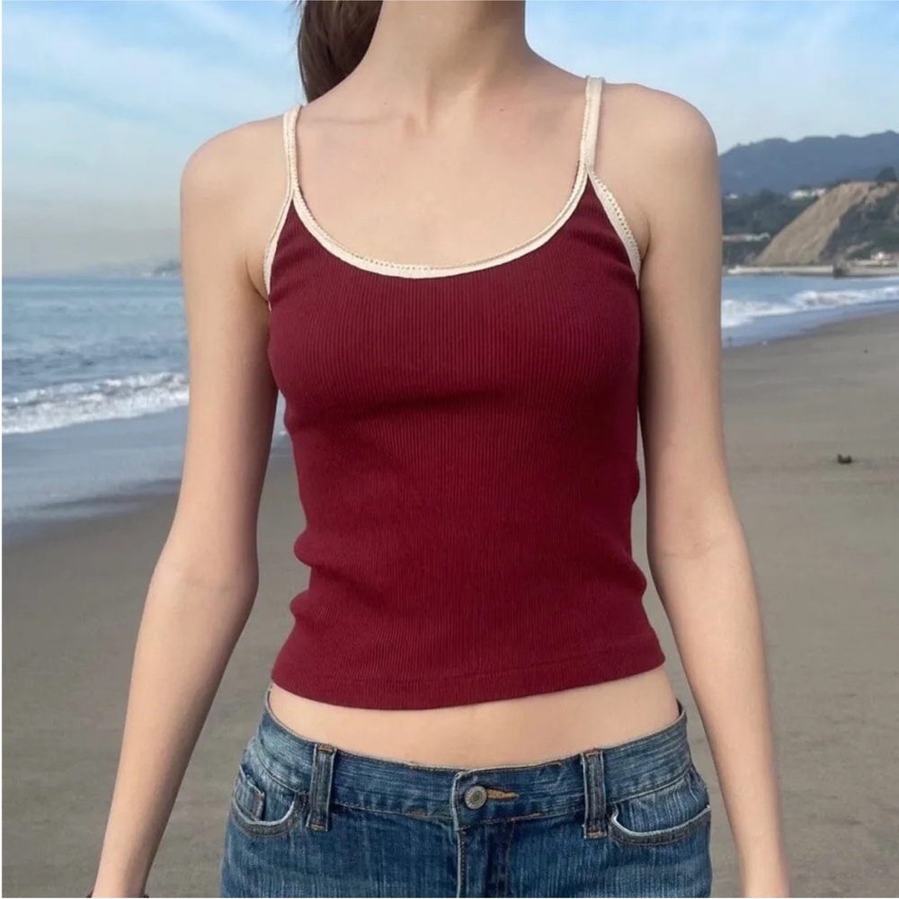 Brandy Melville Red Beyonca Tank Top